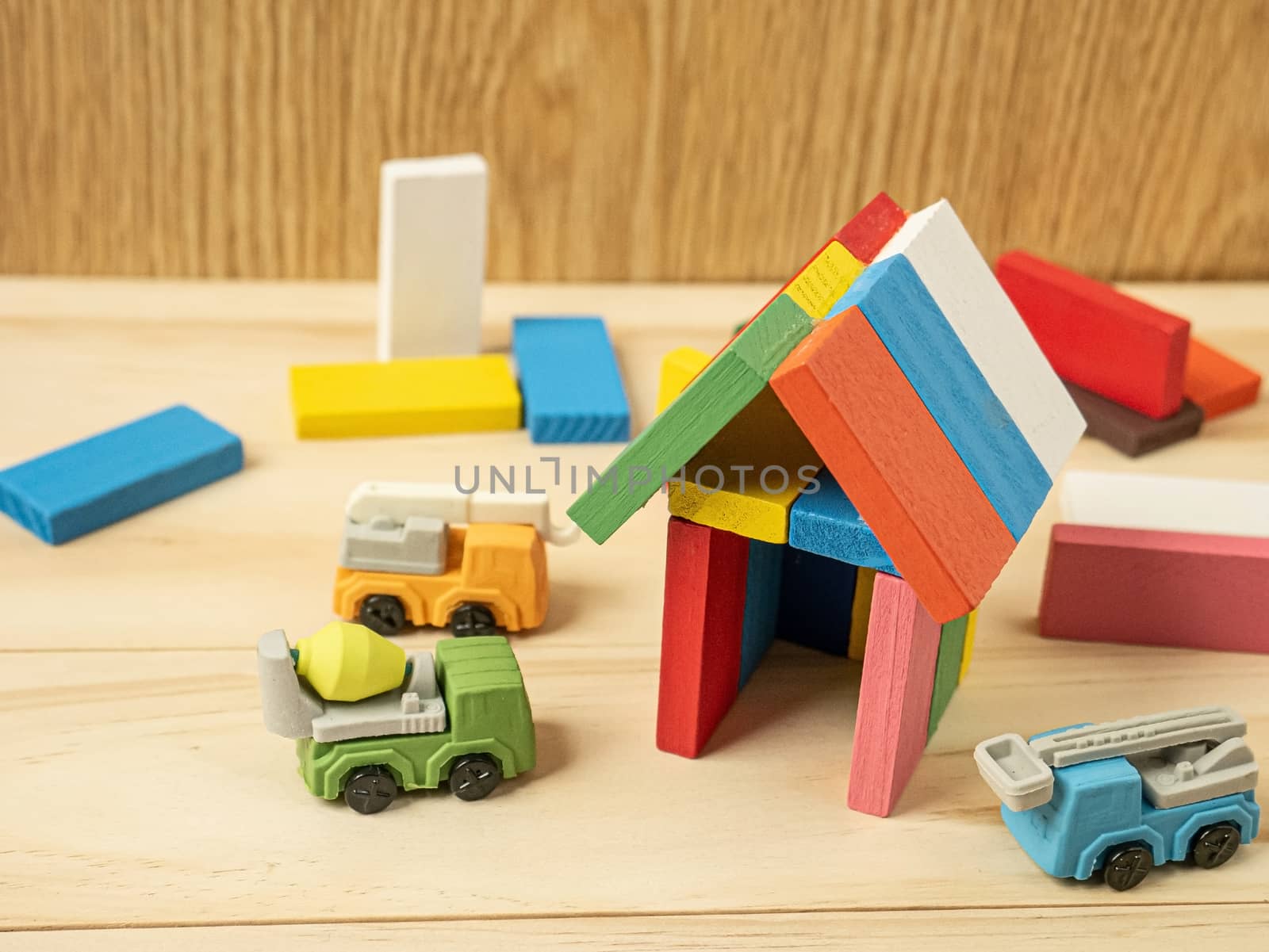 home wood toy multi colour  for property and building content