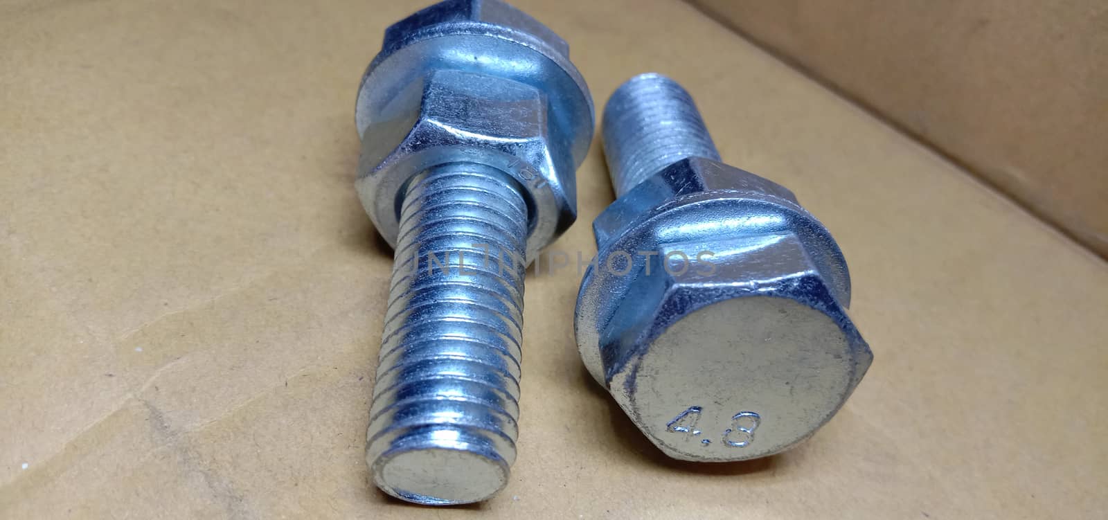 Iron Made Nut and Bolt Closeup For Sell