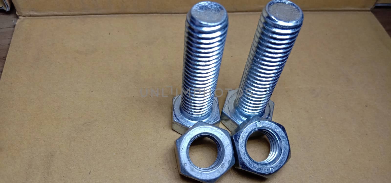 Iron Made Nut and Bolt Closeup For Sell