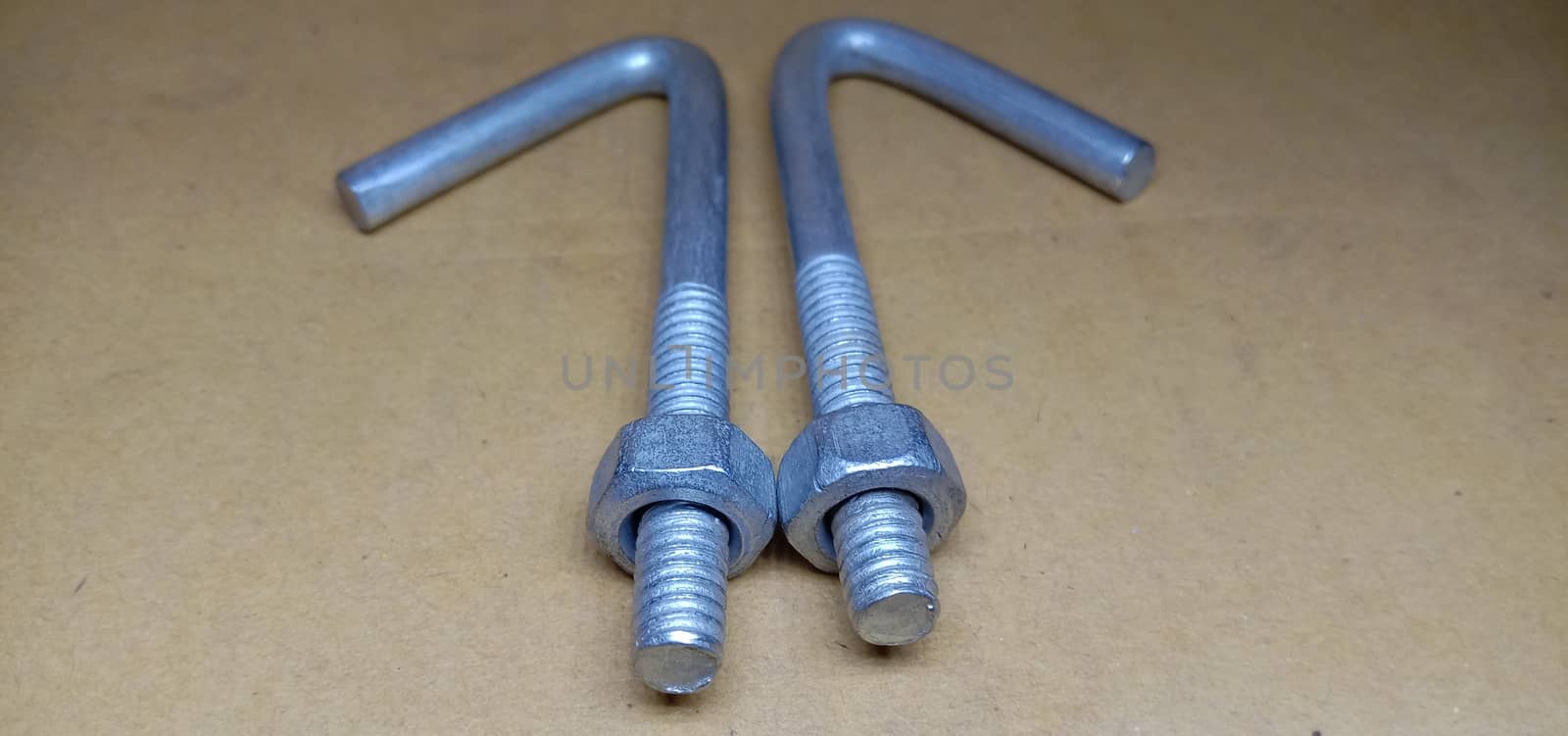 Iron Made Nut and Bolt Closeup For Sell