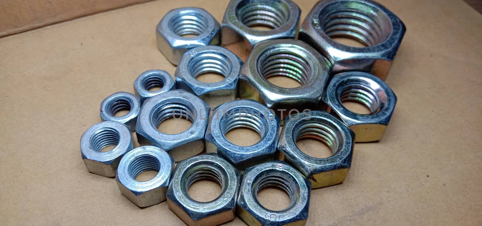 Iron Made Nut and Bolt Closeup For Sell