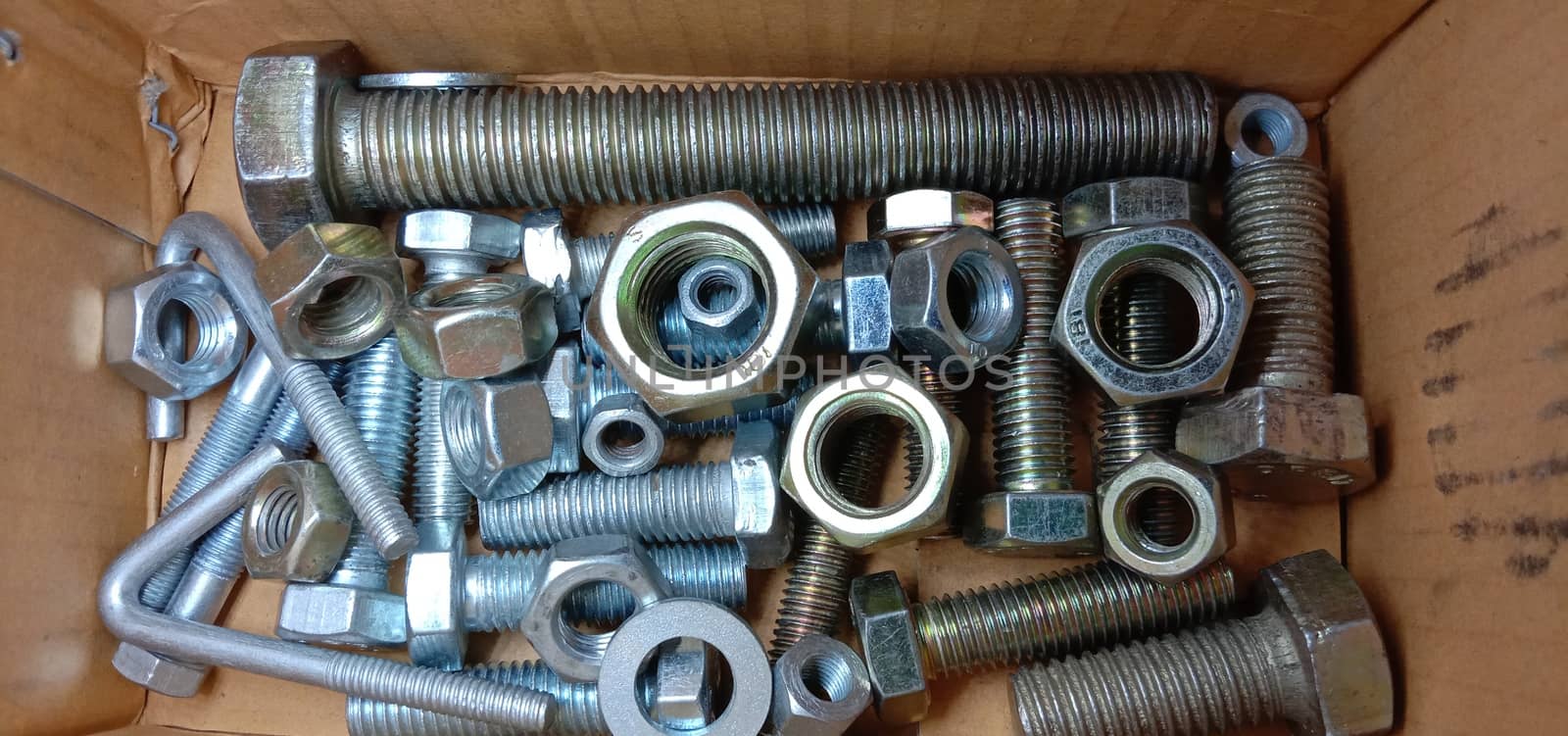 Iron Made Nut and Bolt Closeup For Sell