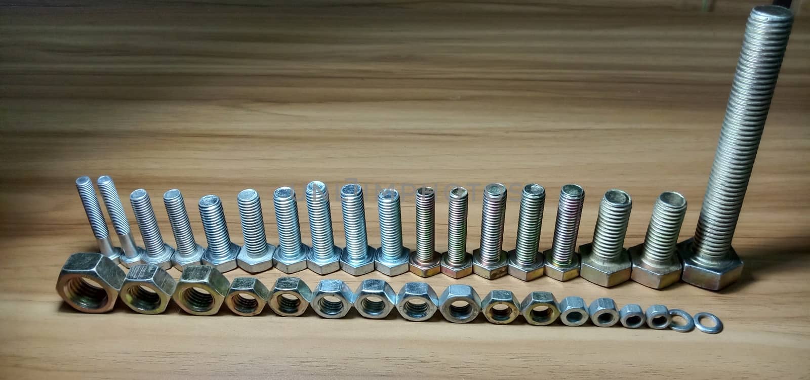 Iron Made Nut and Bolt Closeup For Sell