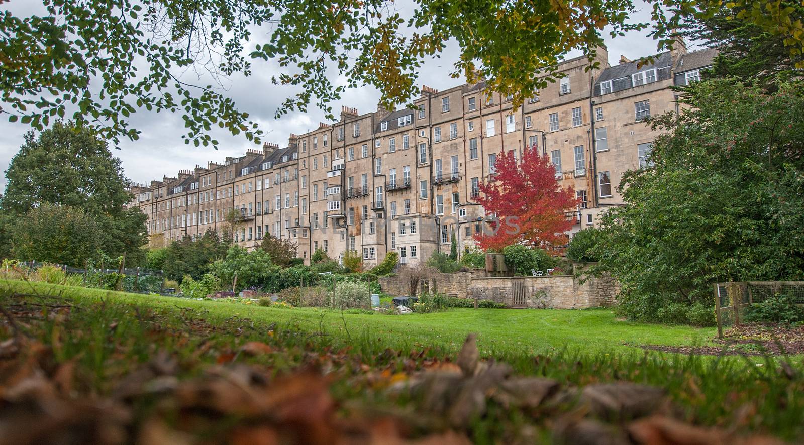 bath buildings in the autumn by sirspread