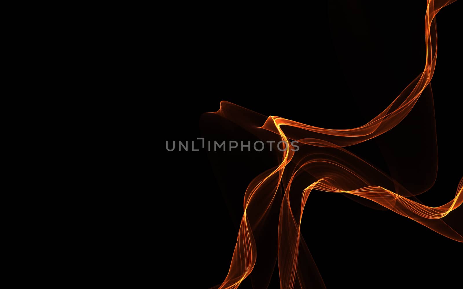 Dark abstract background with a glowing abstract waves by teerawit