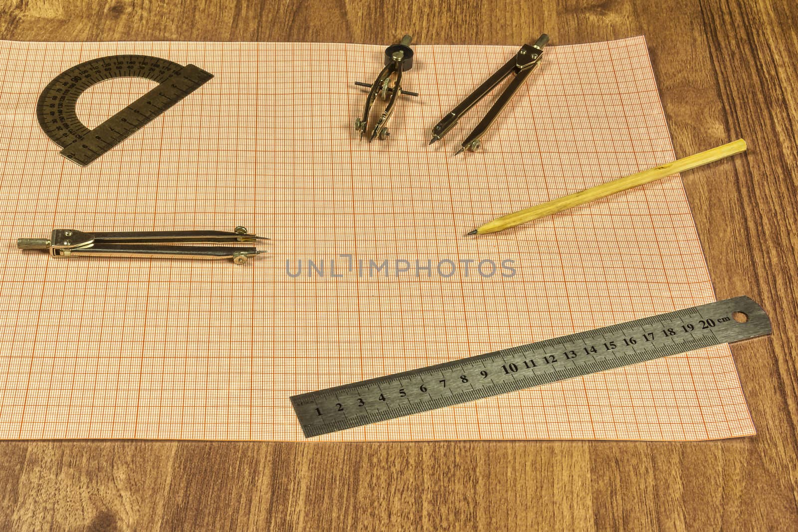 Millimeter paper and drawing accessories by Grommik