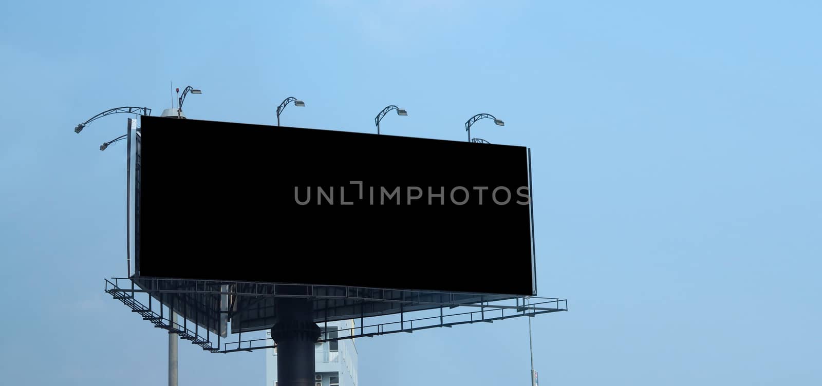 Blank billboard large size for outdoor advertising. by gnepphoto