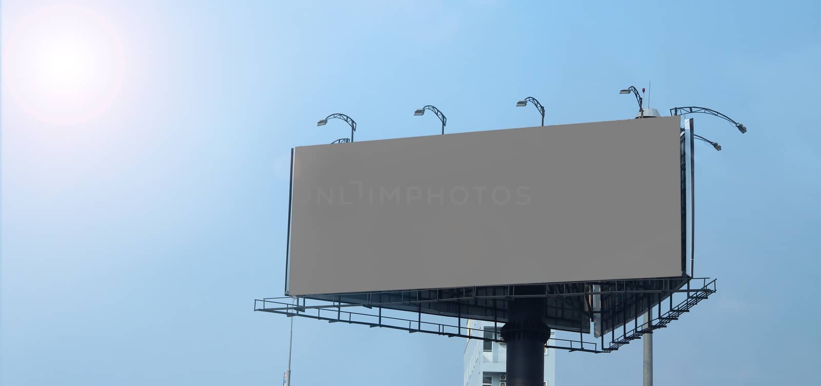 Blank billboard large size for outdoor advertising. by gnepphoto