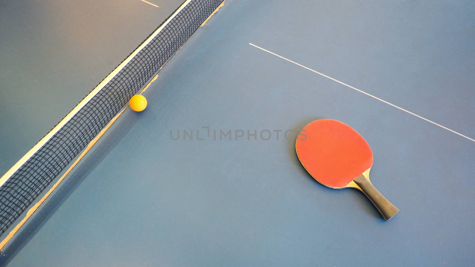 Top view of table tennis or ping-pong table by gnepphoto