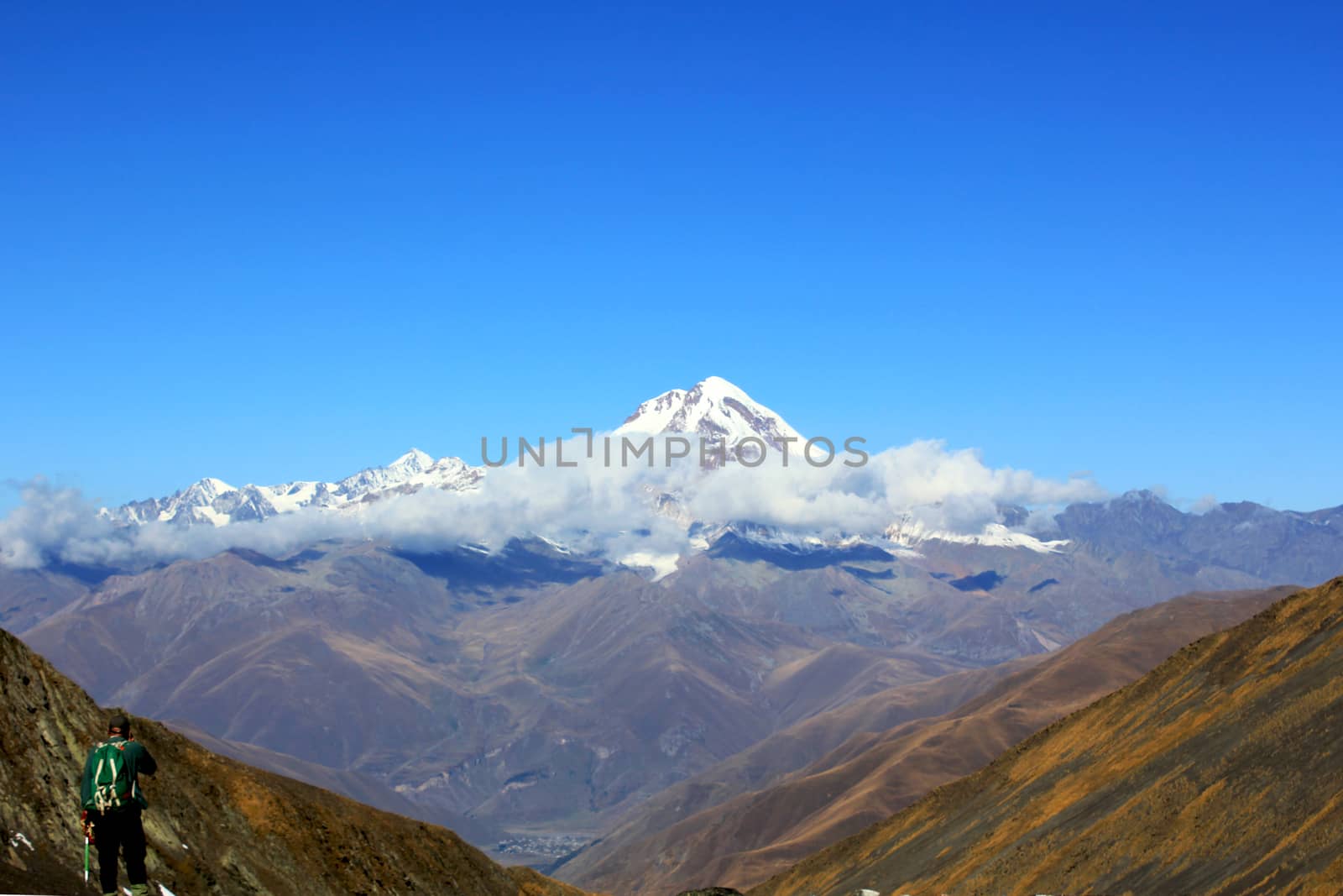 Beautiful view and mountain landscape in Georgia. Colorful places by Taidundua