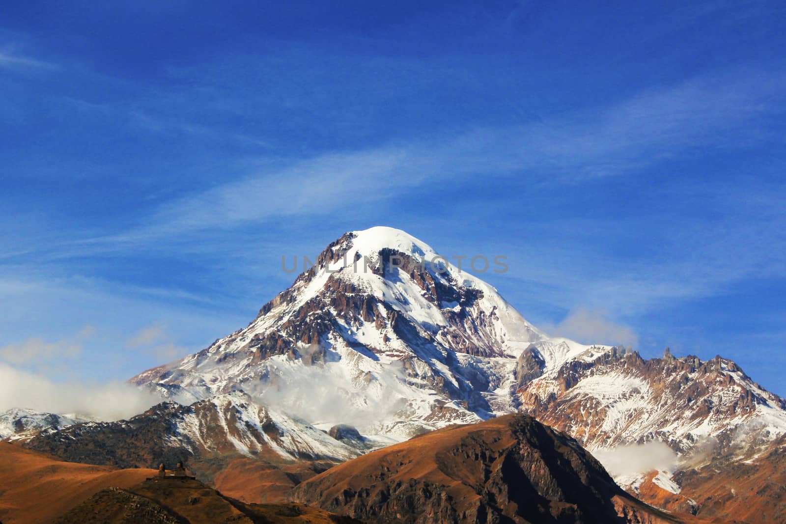 Beautiful view and mountain landscape in Georgia. Colorful places by Taidundua