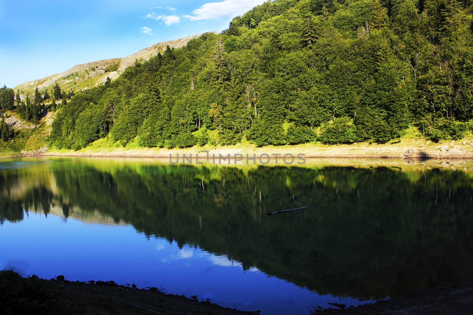 Mountain lake in Adjara, Georgia, Green lake.