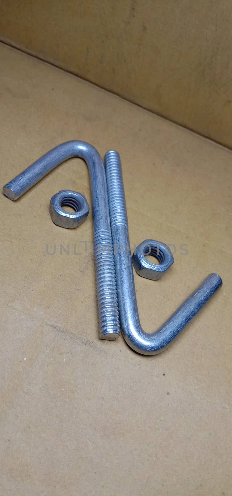 Iron Made Nut and Bolt Closeup For Sell