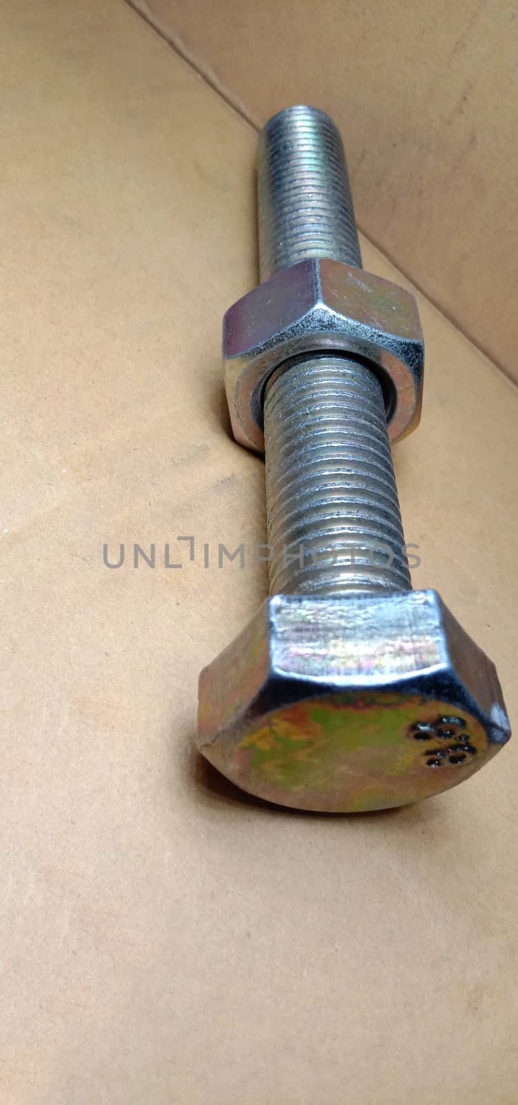 Iron Made Nut and Bolt Closeup For Sell