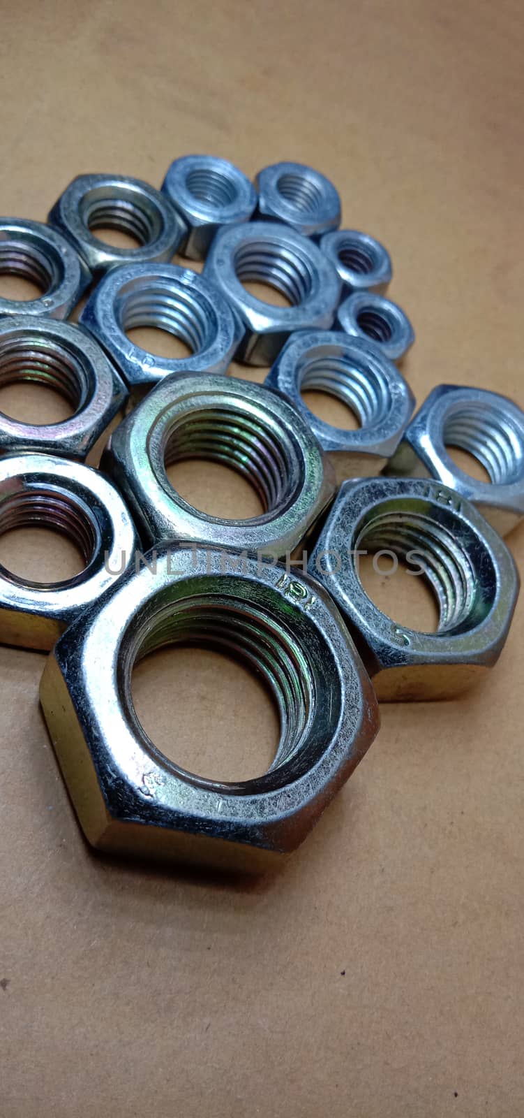 Iron Made Nut and Bolt Closeup For Sell