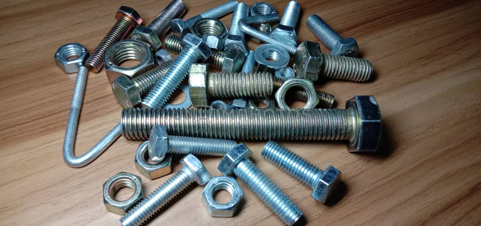 Iron Made Nut and Bolt Closeup For Sell