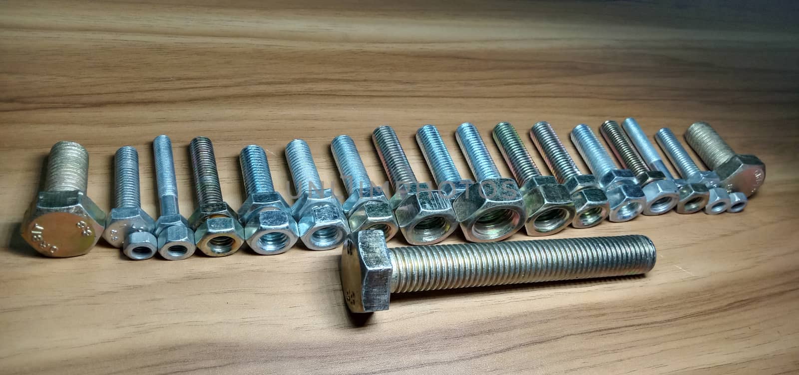 Iron Made Nut and Bolt Closeup For Sell