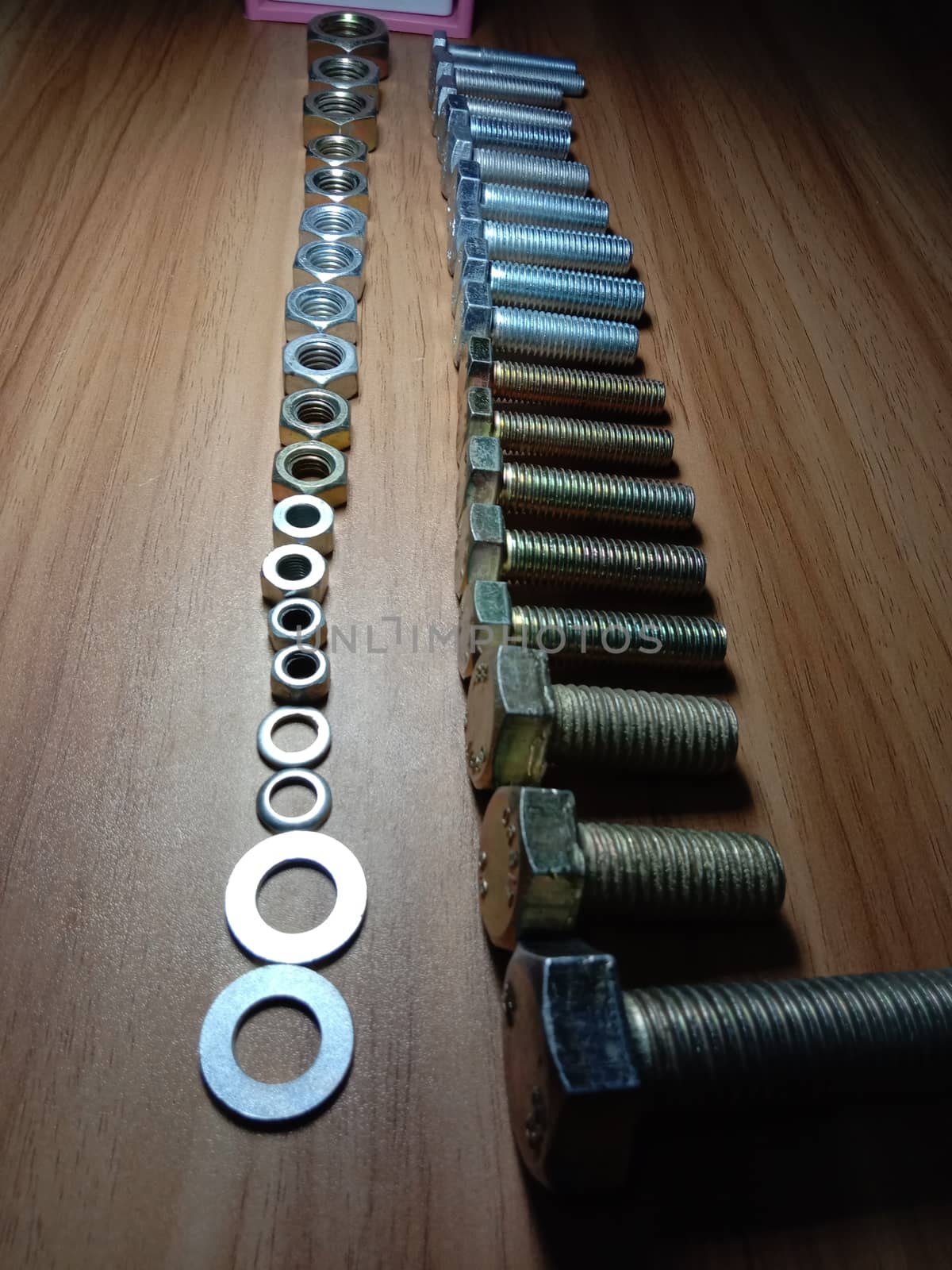 Iron Made Nut and Bolt Closeup For Sell