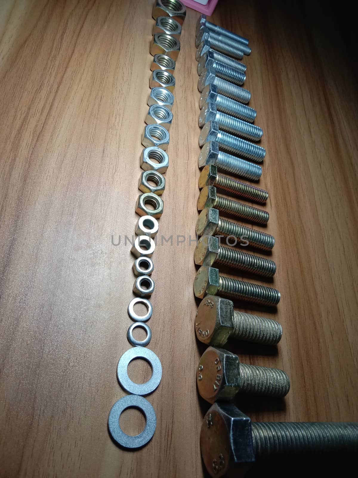 Iron Made Nut and Bolt Closeup For Sell