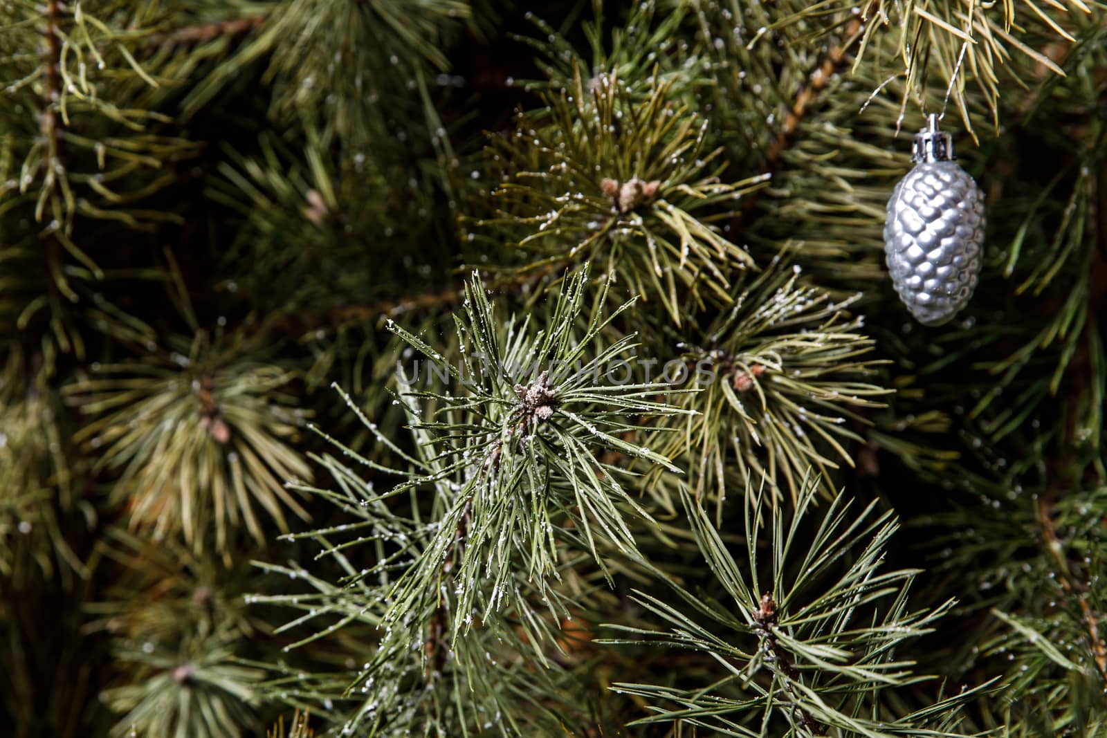 Christmas tree needles. Minimalistic decorations. by 9parusnikov