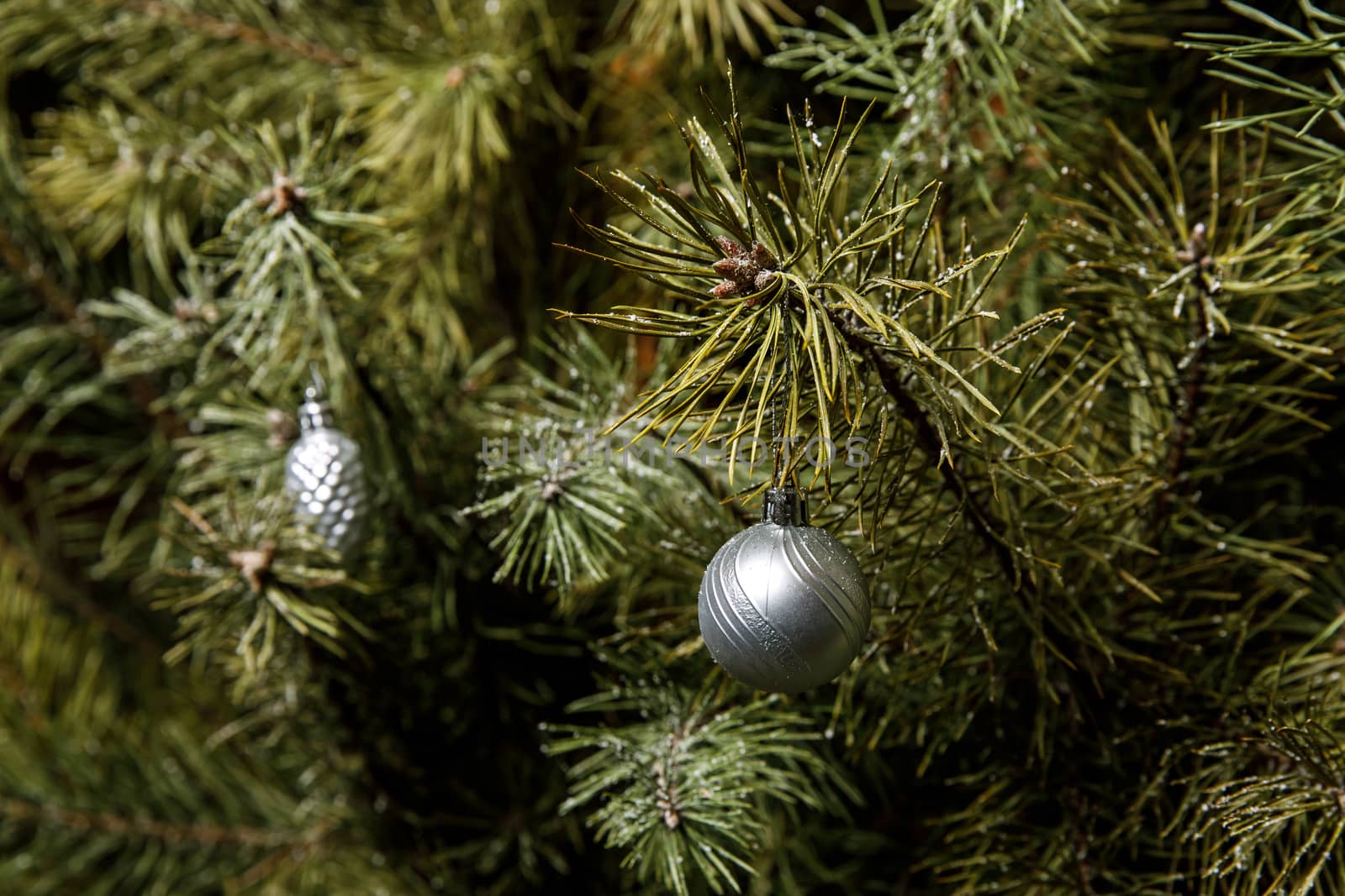 Christmas tree needles. Minimalistic decorations. by 9parusnikov