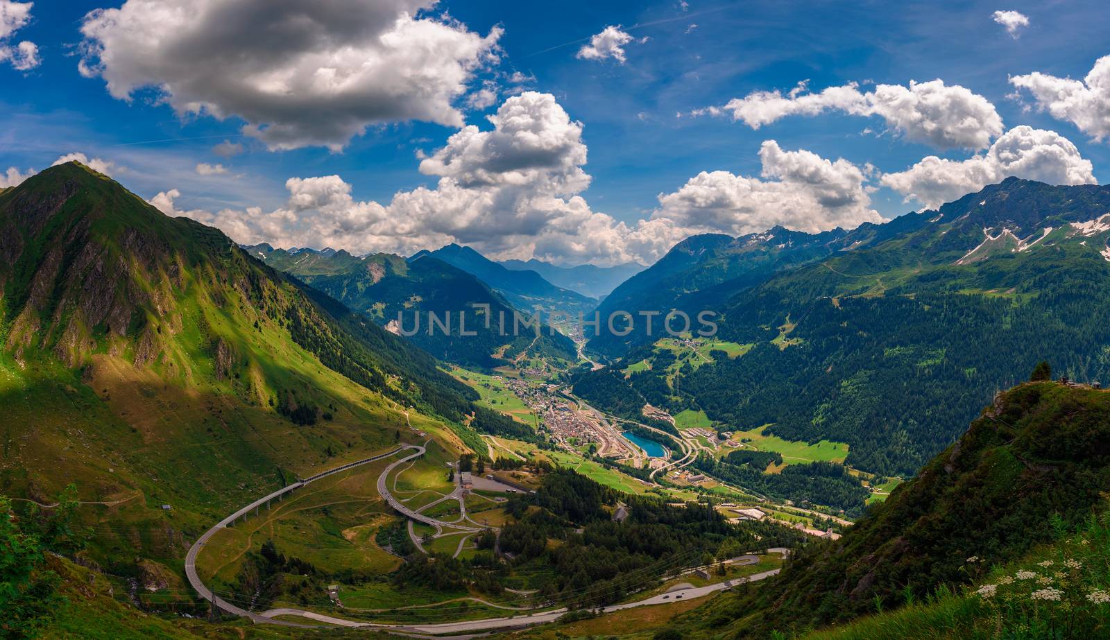 Chiosco Panorama San Gottardo in Switzerland found on the Saint Gotthard road offering one of the most breath-taking views in Canton Ticino.