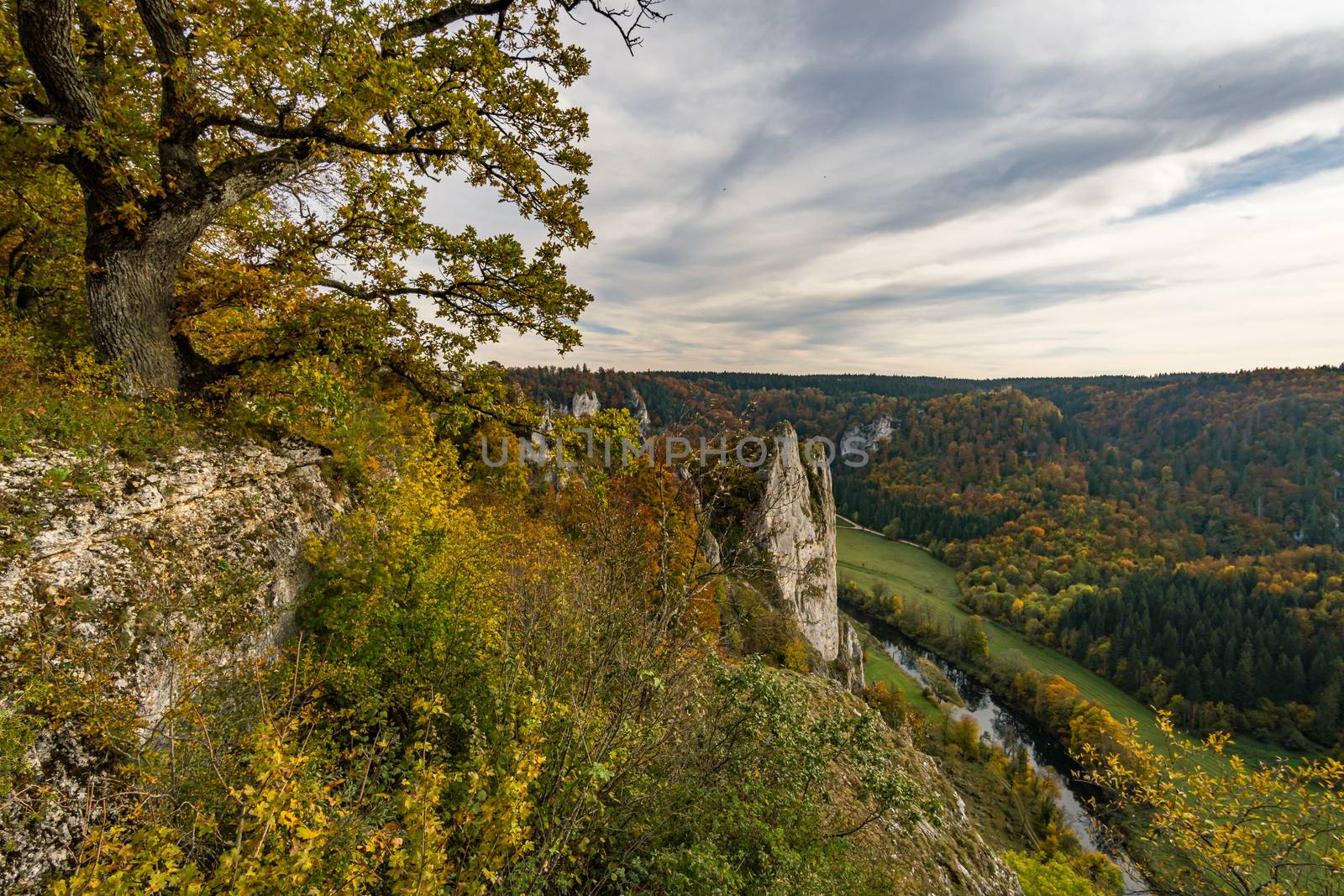 Fantastic autumn hike in the beautiful Danube valley at the Beuron monastery with beautiful views and rocks