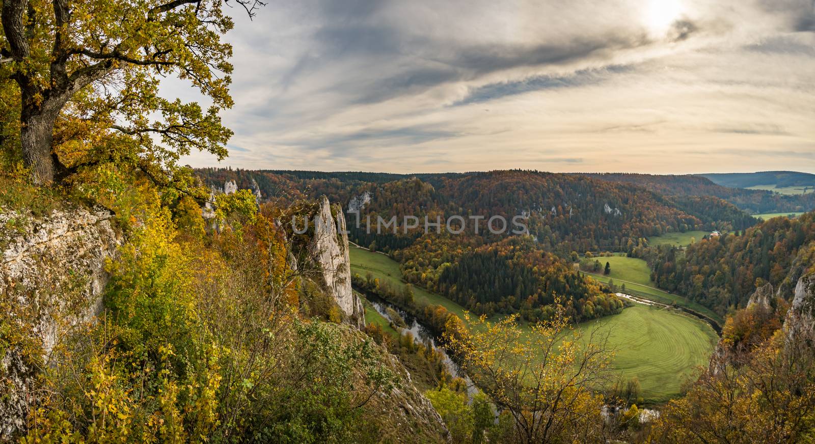 Fantastic autumn hike in the beautiful Danube valley near the Beuron monastery by mindscapephotos