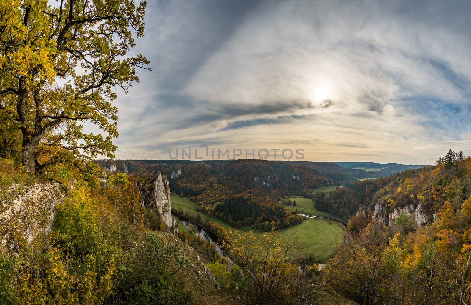 Fantastic autumn hike in the beautiful Danube valley at the Beuron monastery with beautiful views and rocks