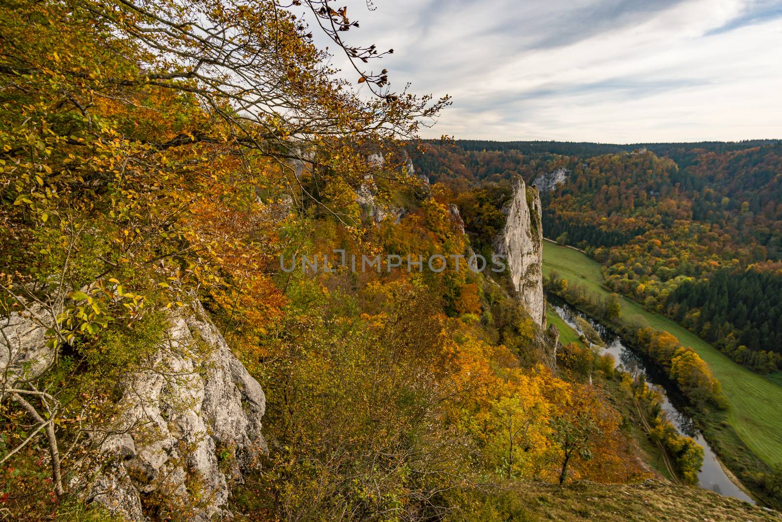 Fantastic autumn hike in the beautiful Danube valley near the Beuron monastery by mindscapephotos