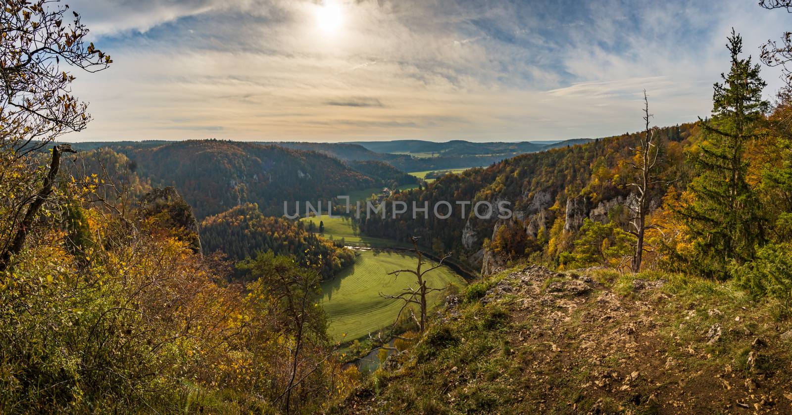 Fantastic autumn hike in the beautiful Danube valley near the Beuron monastery by mindscapephotos