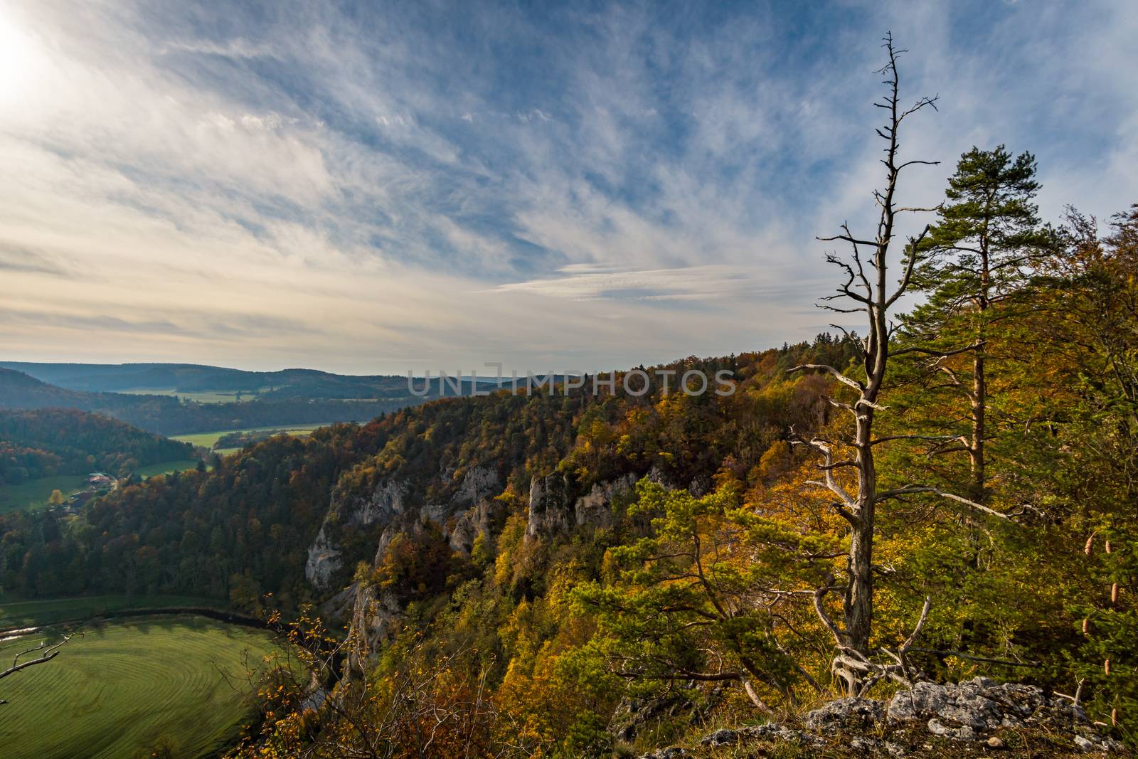 Fantastic autumn hike in the beautiful Danube valley at the Beuron monastery with beautiful views and rocks