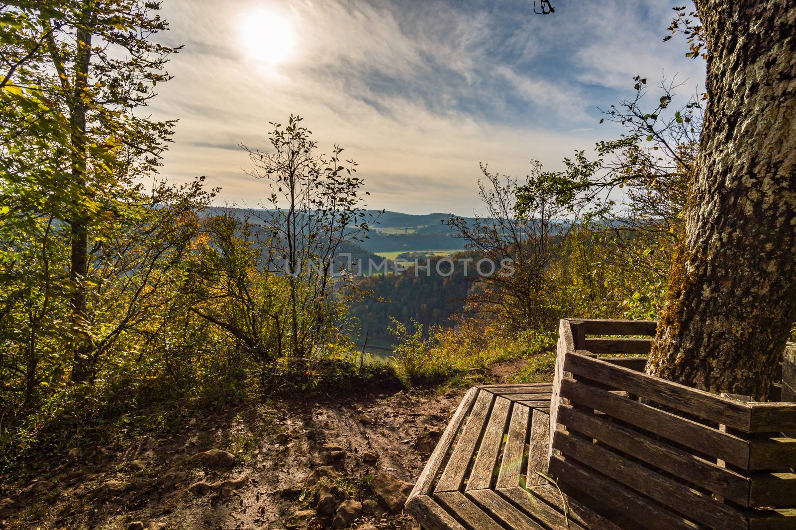 Fantastic autumn hike in the beautiful Danube valley near the Beuron monastery by mindscapephotos