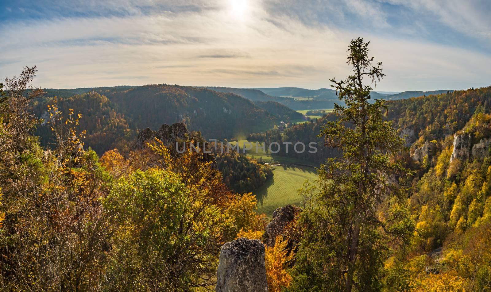 Fantastic autumn hike in the beautiful Danube valley near the Beuron monastery by mindscapephotos