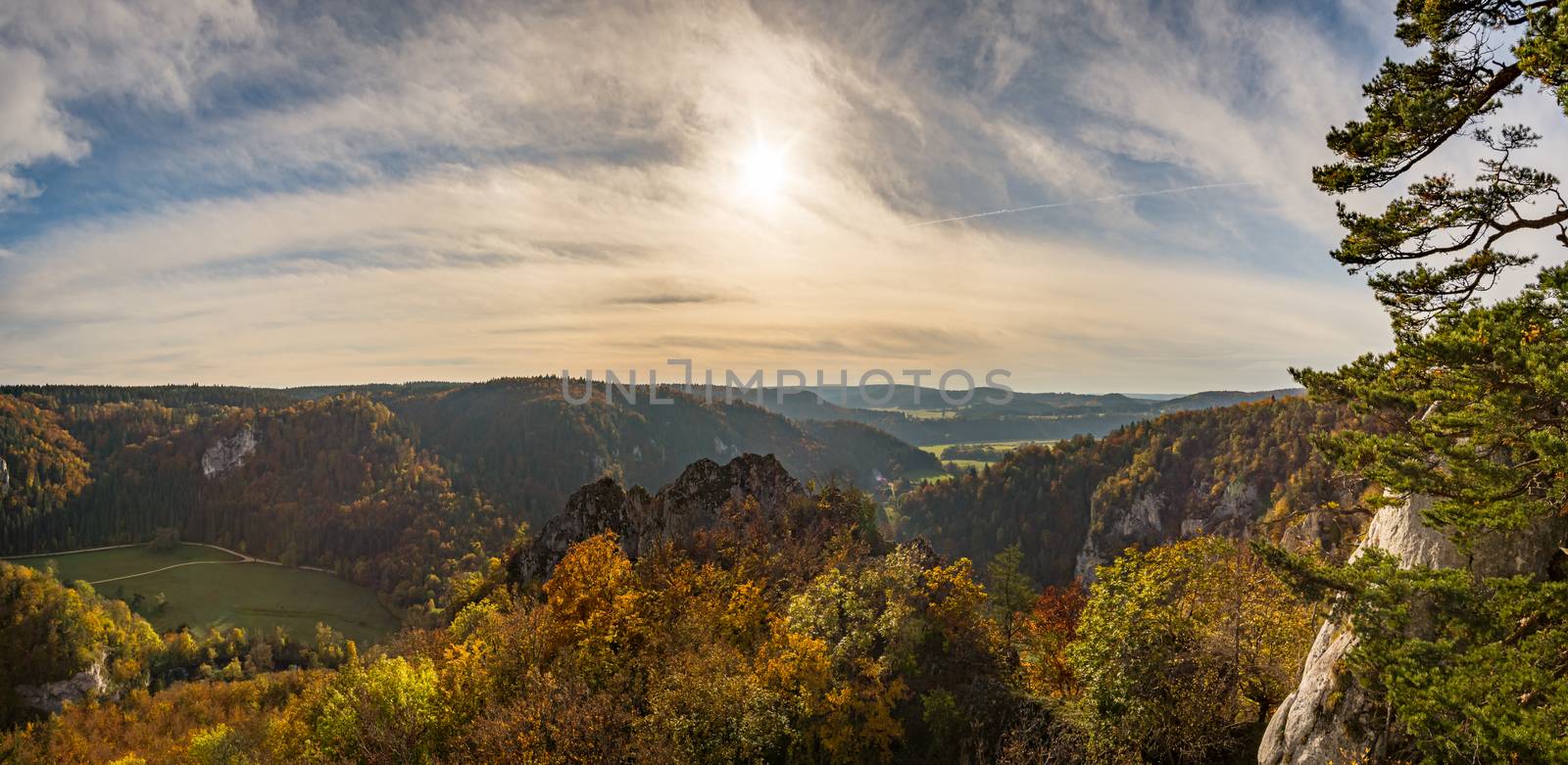 Fantastic autumn hike in the beautiful Danube valley near the Beuron monastery by mindscapephotos