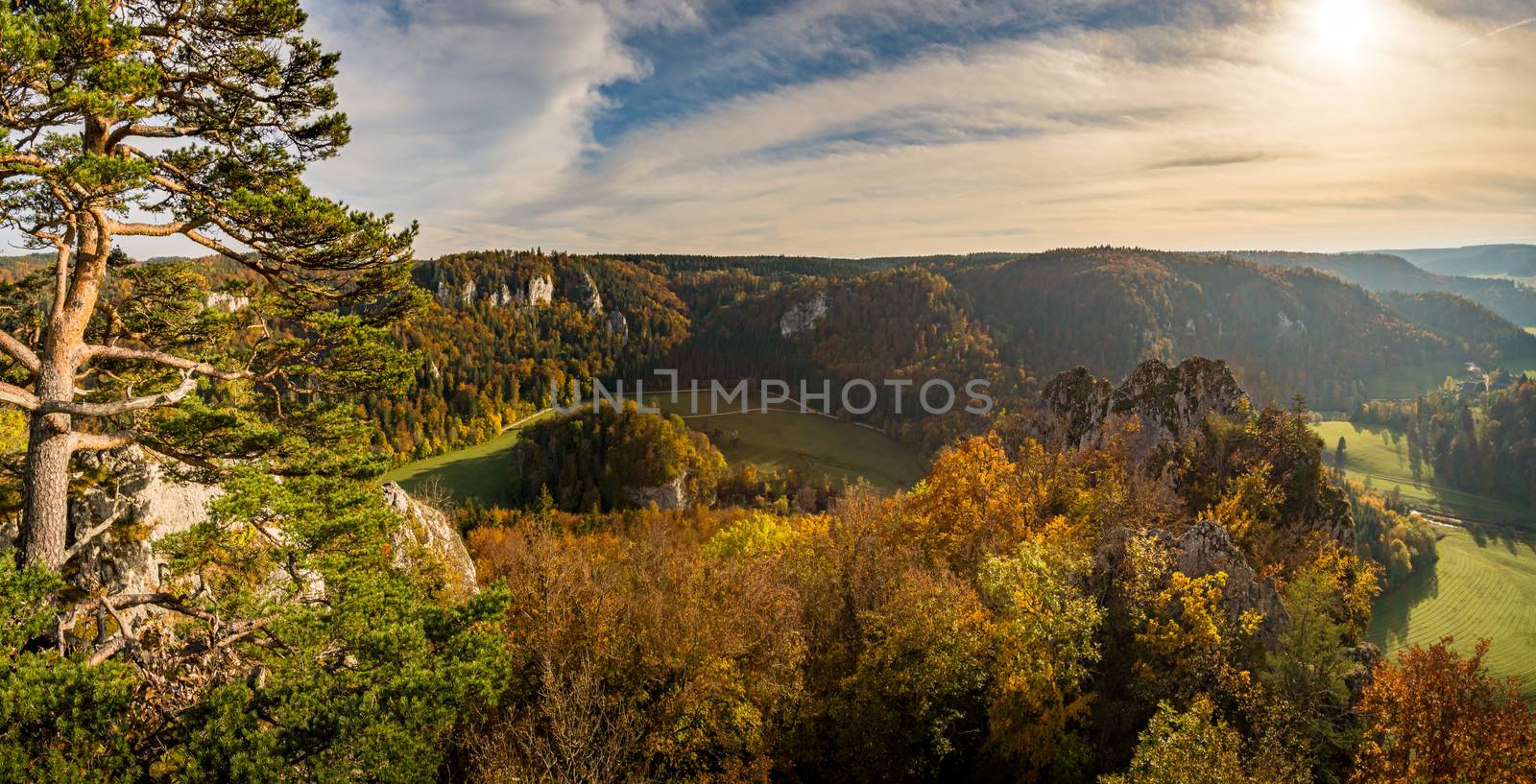 Fantastic autumn hike in the beautiful Danube valley near the Beuron monastery by mindscapephotos