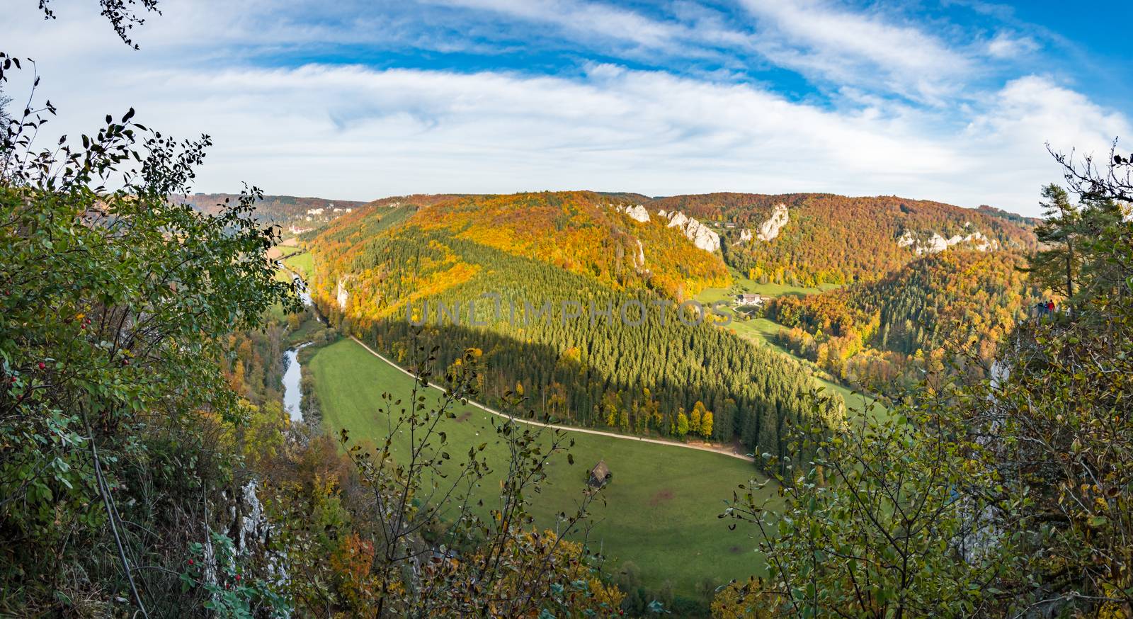 Fantastic autumn hike in the beautiful Danube valley near the Beuron monastery by mindscapephotos