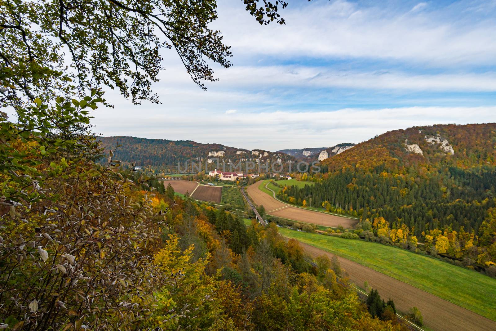 Fantastic autumn hike in the beautiful Danube valley near the Beuron monastery by mindscapephotos