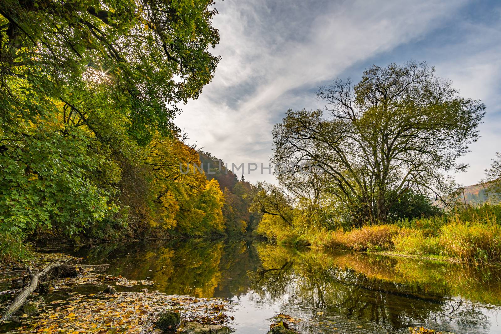 Fantastic autumn hike in the beautiful Danube valley near the Beuron monastery by mindscapephotos