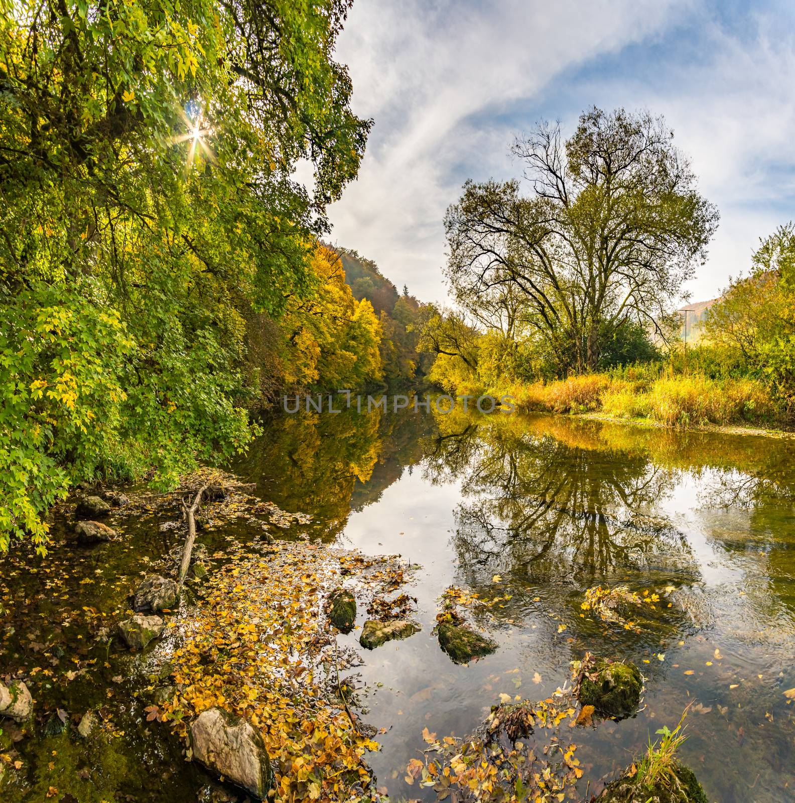 Fantastic autumn hike in the beautiful Danube valley at the Beuron monastery with beautiful views and rocks