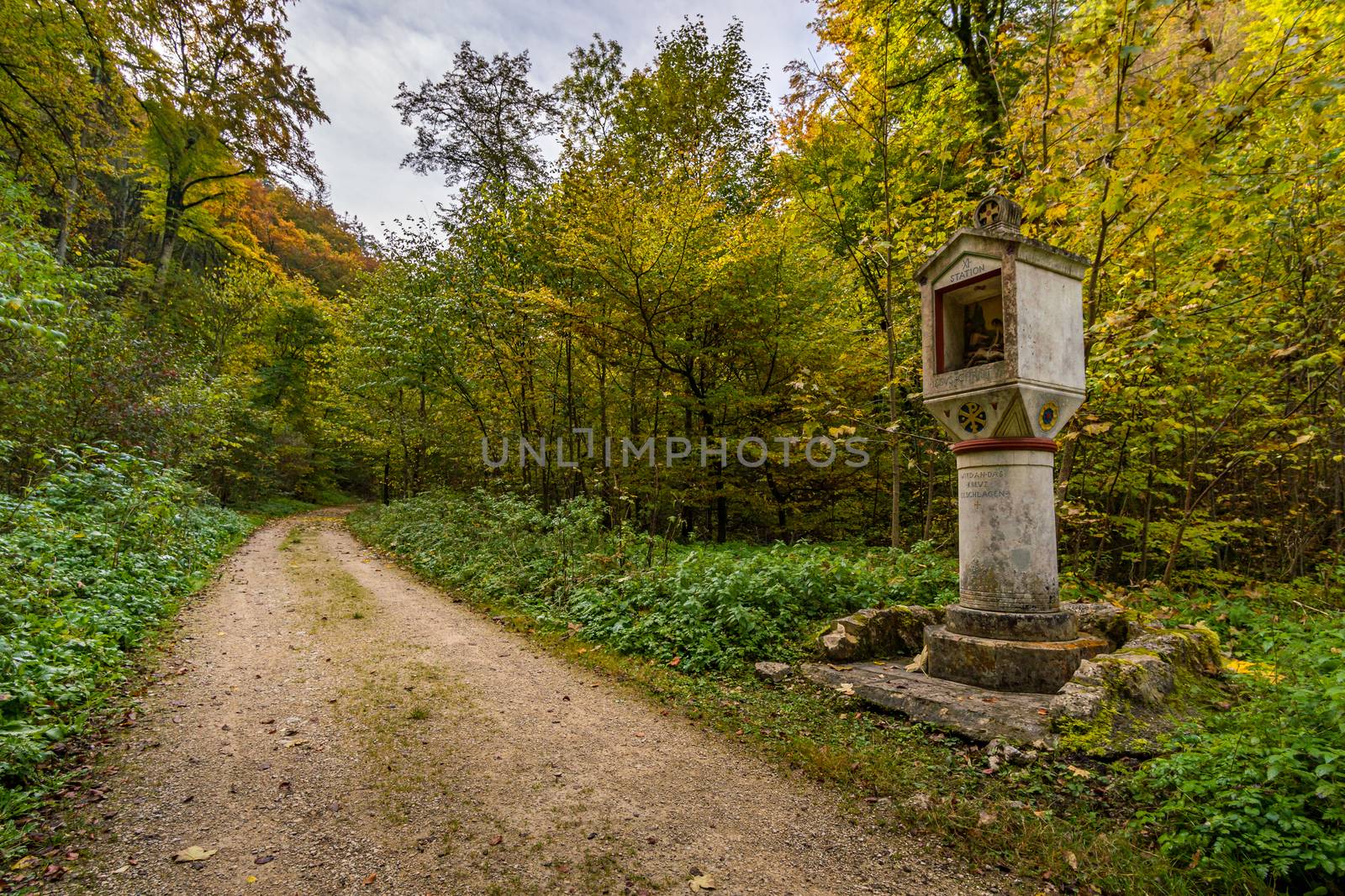 Holy Way of the Cross to the Lourdes Grotto a pilgrimage site to the Chapel in the Liebfrauental by mindscapephotos