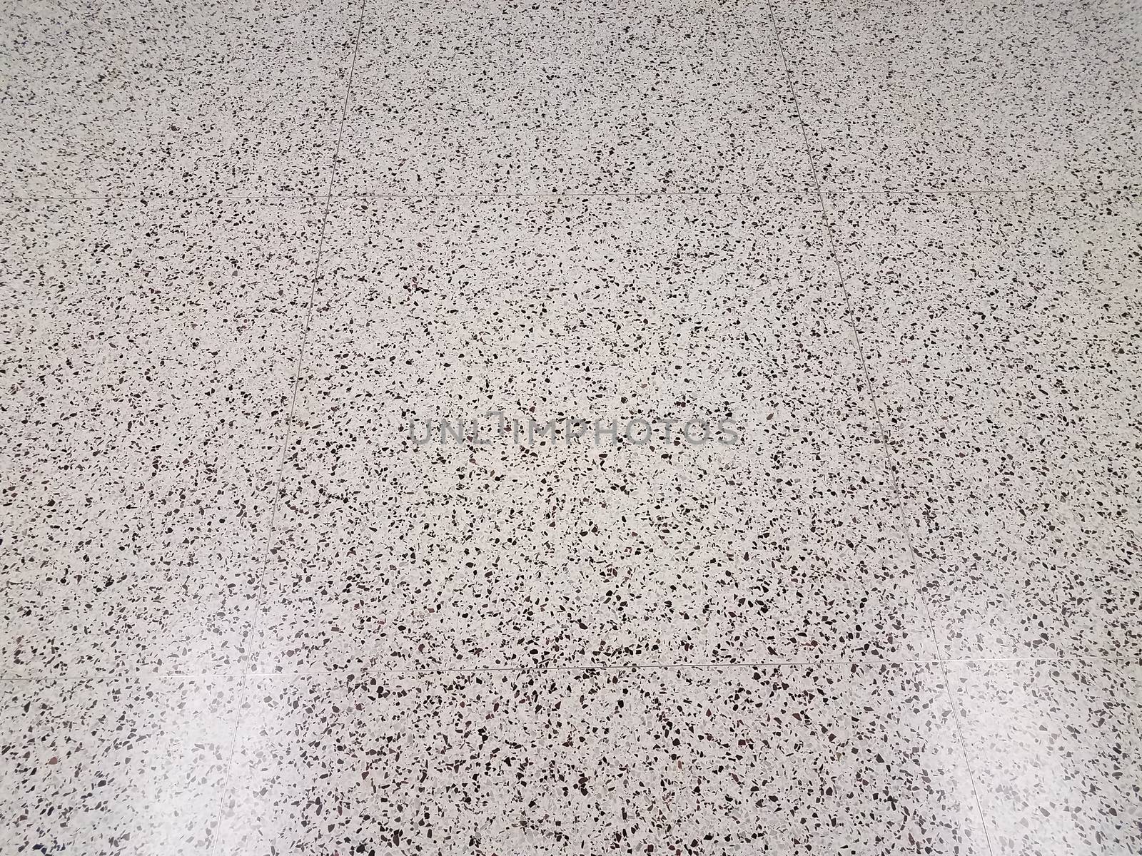 black and white floor tile on ground with reflection