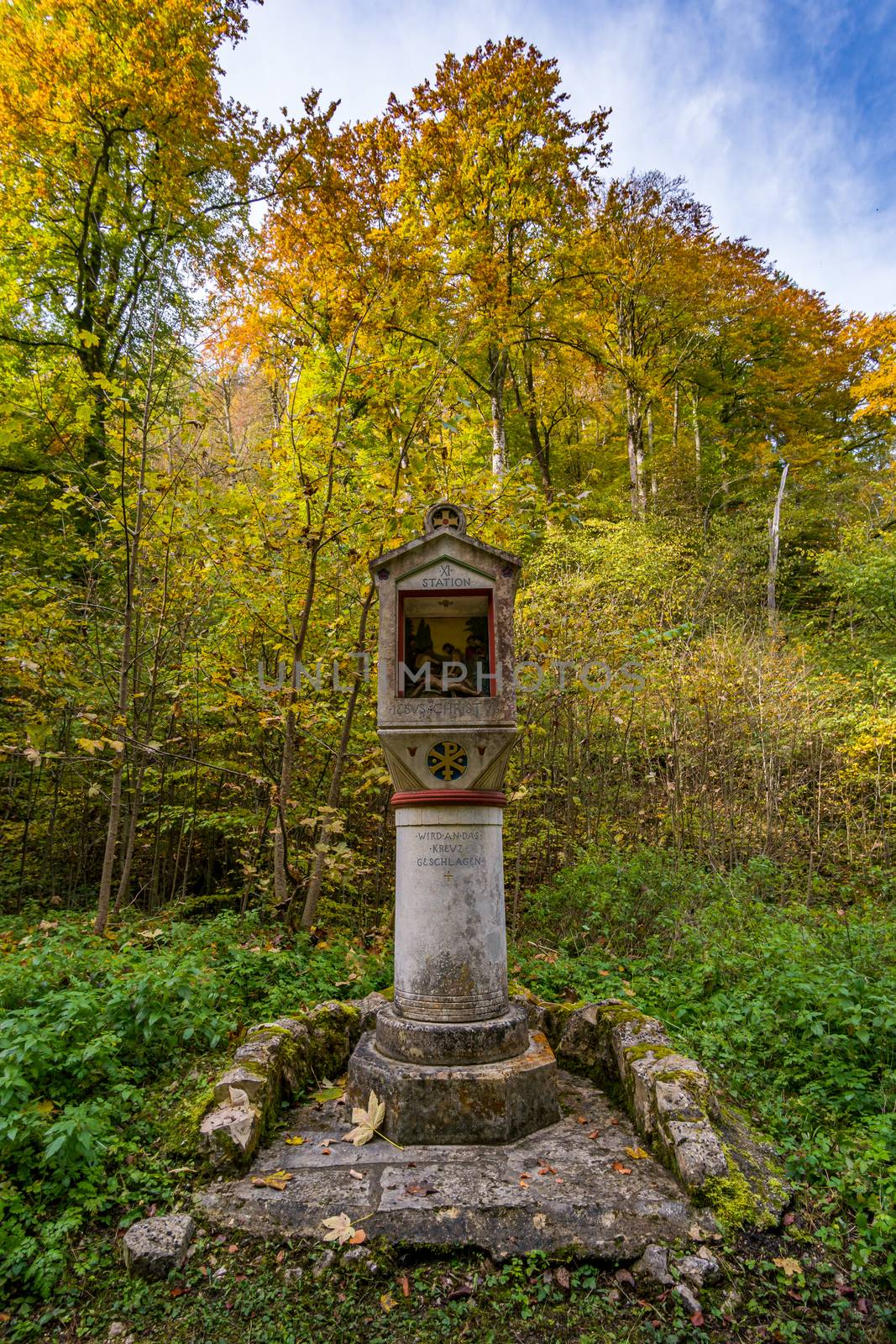 Holy Way of the Cross to the Lourdes Grotto a pilgrimage site to the Chapel in the Liebfrauental by mindscapephotos