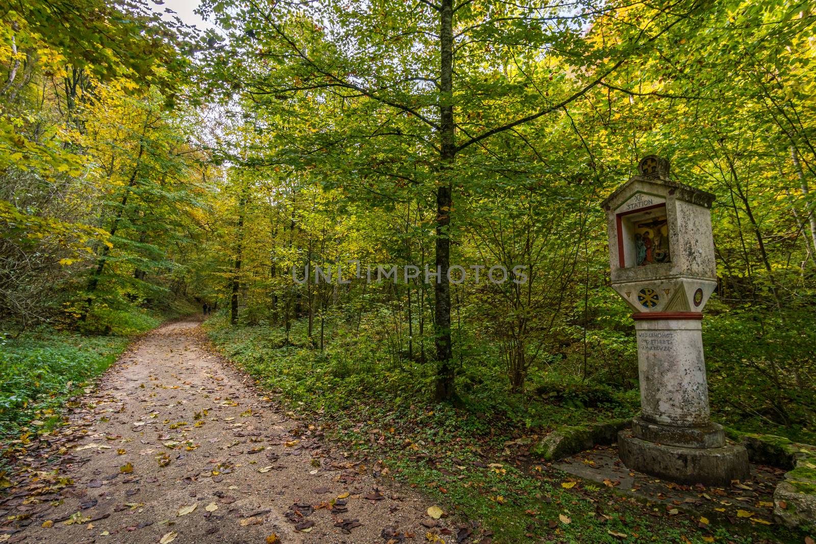 Holy Way of the Cross to the Lourdes Grotto a pilgrimage site to the Chapel in the Liebfrauental by mindscapephotos