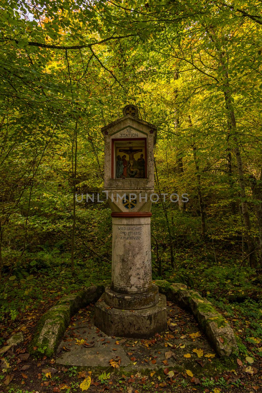 Holy Way of the Cross to the Lourdes Grotto a pilgrimage site to the Chapel in the Liebfrauental by mindscapephotos