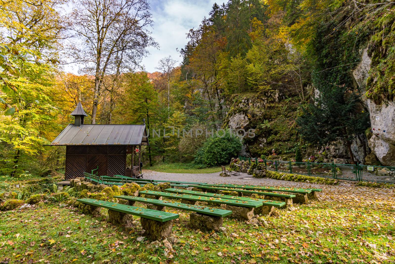 Holy Way of the Cross to the Lourdes Grotto a pilgrimage site to the Chapel in the Liebfrauental by mindscapephotos