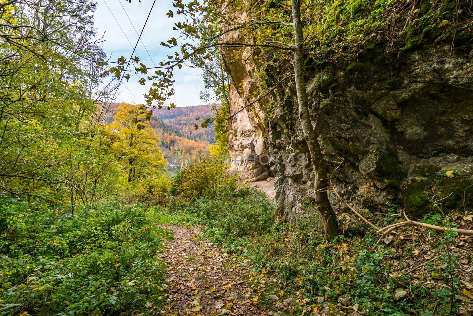 Fantastic autumn hike in the beautiful Danube valley at the Beuron monastery with beautiful views and rocks