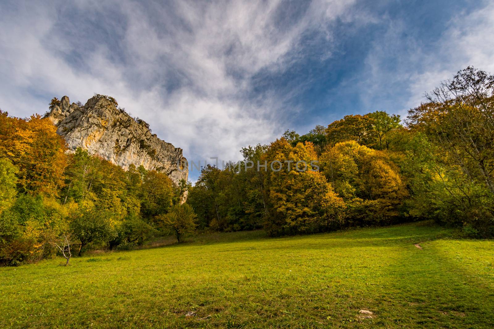 Fantastic autumn hike in the beautiful Danube valley near the Beuron monastery by mindscapephotos
