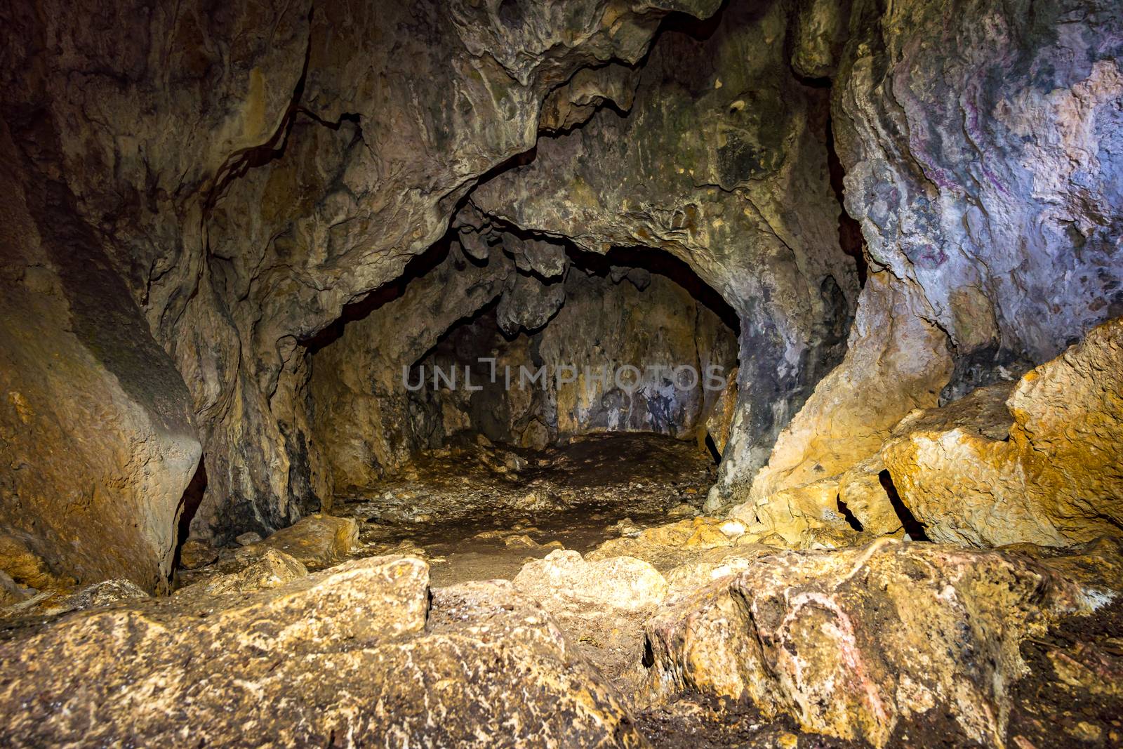 The Sperberloch at the Jagerhaus a cave in the Danube valley near Beuron by mindscapephotos