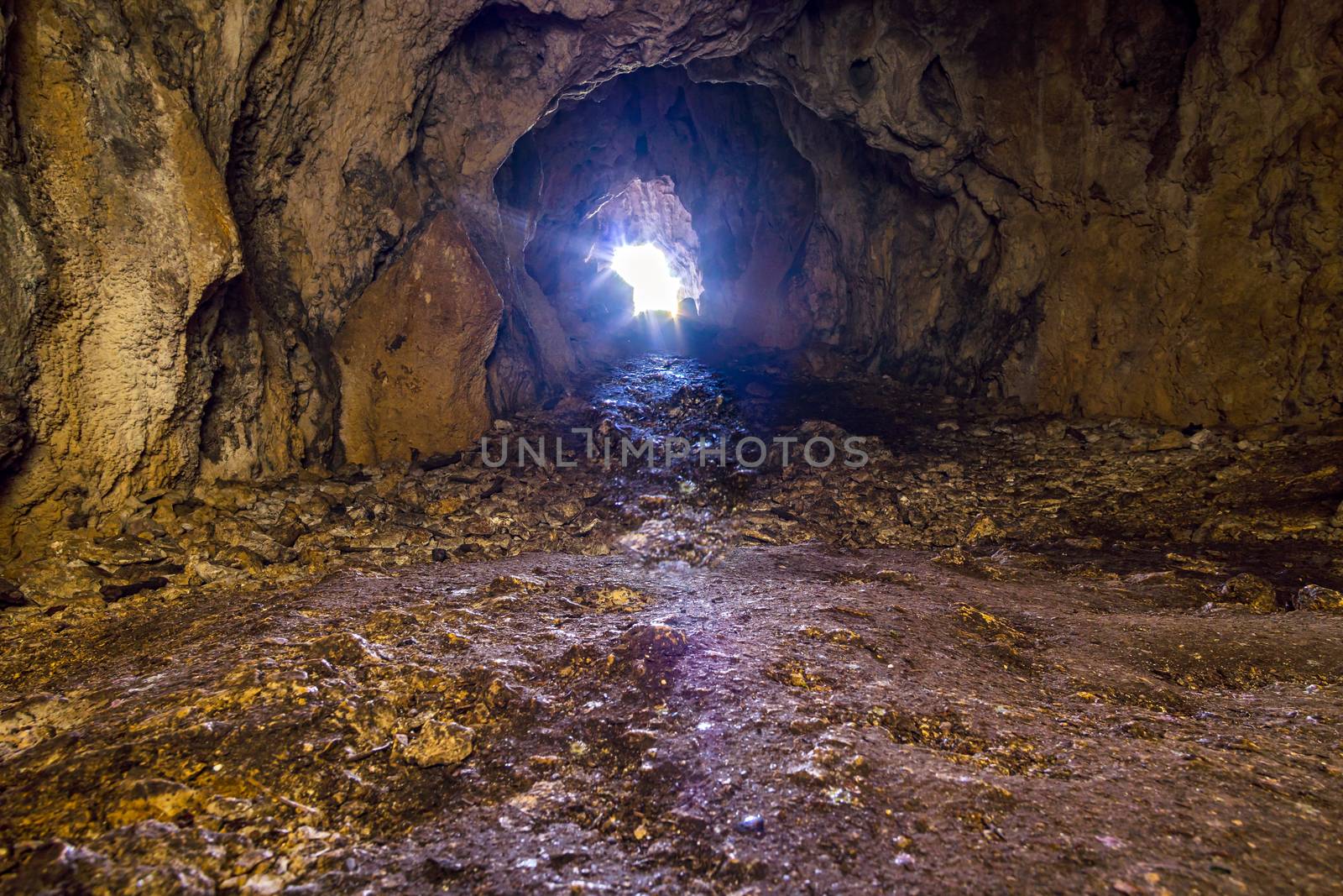 The Sperberloch at the Jagerhaus a cave in the Danube valley near Beuron in the Sigmaringen district